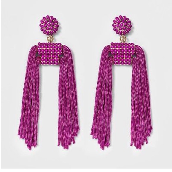 Sugarfix by Baublebar Jewelry - HOST PICK Sugarfix Purple Double Tassel Earrings